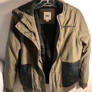 Women’s Vans bomber zip up hooded jacket, M